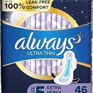 Always ultra thin taille 5 serviettes de nuit extra lourdes avec ailes non parfumées, 46 pièces. La nouvelle ère du shopping sénégalais commence avec Diaytar