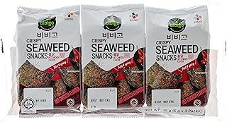 Snack à saveur de poulet épicé bibigo buldak, paquet de 3 x 5