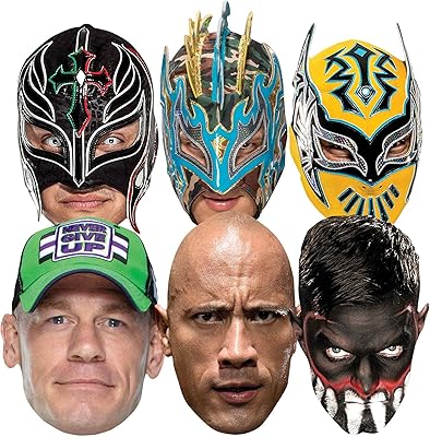 Star cutouts limited wrestling masks variety pack smp421 wwe comprend sin