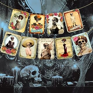 Décorations el dia de los muertos - bannière mexicaine du jour des morts