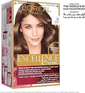 L'oréal paris excellence crème teinture permanente, 6.0 blond foncé