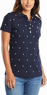 Polo nautica en coton extensible pour femme