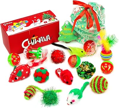 Sac cadeau cheova ensemble de 17 pièces de jouets de noël