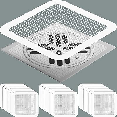 50pcs couvercles de vidange jetables couvercles de vidange de douche maille attrape-cheveux draine