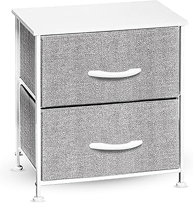 Commode fcg home, meuble de rangement en tissu pour chambre et salon, cadre