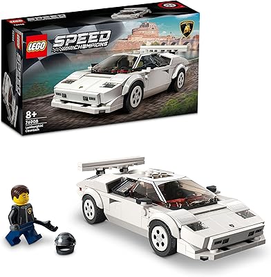 Coffret de voitures lego speed champions lamborghini countach 76908 (262 pièces)