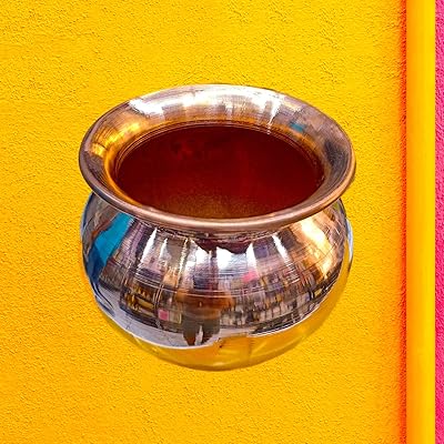 Kalash en cuivre original | lota de luxe pour les célébrations