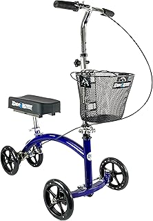Kneerover deluxe orientable genou marcheur scooter cycle jambe béquille alternative en bleu