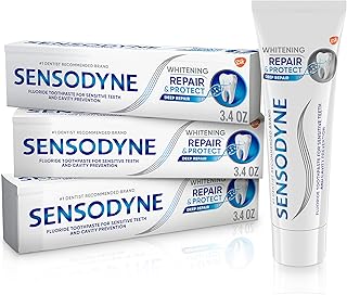 Dentifrice blanchissant sensodyne repair & protect pour les dents sensibles et la prévention