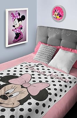 Couverture pour bébé en flanelle disney minnie mouse pour toutes les saisons, super