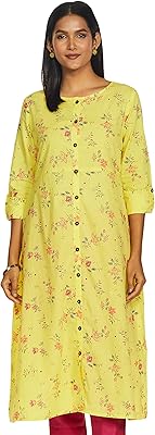 Kurta trapèze en coton pour femme de la marque amazon - mix