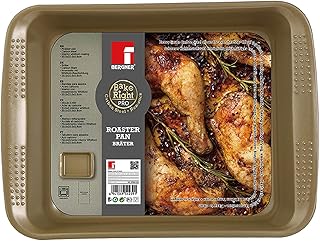 Poêle à griller rectangulaire bergener bakkerite pro en acier inoxydable au carbone