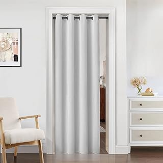 Rideau de porte de chambre à coucher, rideau insonorisant intérieur temporaire coulissant