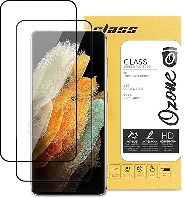 O ozone protecteur d'écran en verre trempé compatible avec samsung galaxy s21 ultra