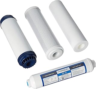 Ensemble de 4 cartouches de filtre à eau pour osmose inverse en 5