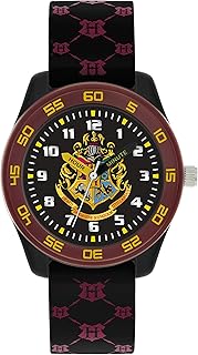 Montre à quartz analogique avec bracelet en caoutchouc pour unisexe hp9050, noir, bracelet
