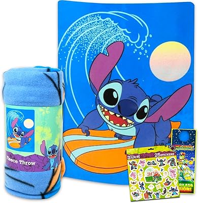 Ensemble de couverture polaire disney stitch - bundle avec couverture lilo et stitch