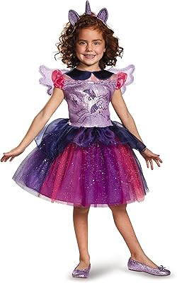 Déguisement de jupe de danse de luxe my little pony twilight sparkle, petit/4-6x