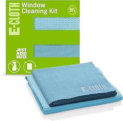 Kit de nettoyage de vitres et e-close chiffon en microfibre pour nettoyer