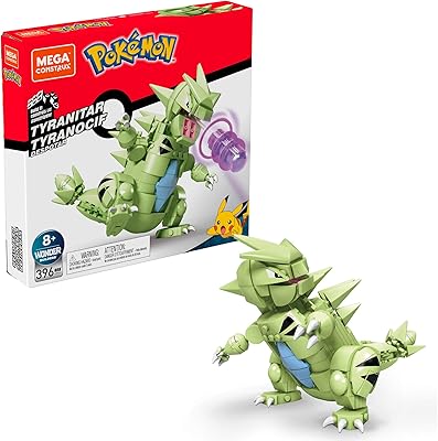 Ensemble de construction mega pokemon tyranitar avec 396 briques et pièces