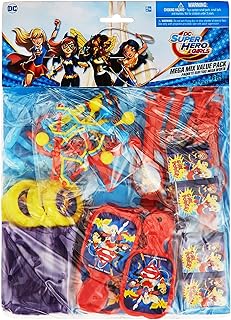 Amscan - coffret cadeau dc super hero girls mega (8 personnes) taille unique