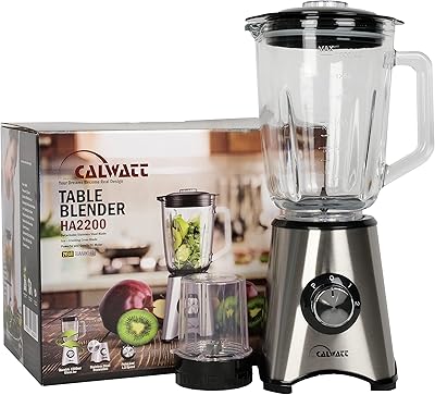 Mélangeur à smoothie caluat 500 w, pot en verre de 1,5 l