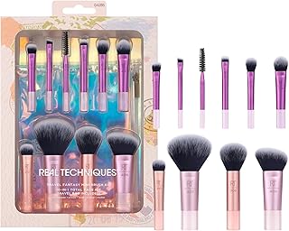 Real techniques fanstasi mini set de pinceaux de voyage maquillage compacts parfaits