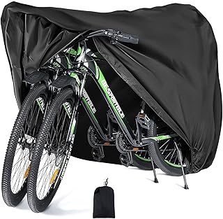 Housse de vélo dalmaon pour 1 ou 2 vélos d'extérieur imperméable