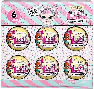 L.o.l. surprise ! paquet de 6 licornes pop confetti poupées rééditées chacune