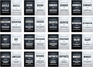 Cartes de motivation great art ensemble de 16 pièces succès chance