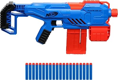 Nerf alpha strike flight cs-10 blaster motorisé - 10 fléchettes à clip