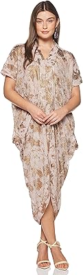 Robe longue sans manches pour femme avec doublure intérieure, imprimé métallisé