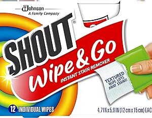 Détachant instantané wip & go shout, pour les taches de lessive en déplacement, 12 pièces - paquet de 6 (72 lingettes au total). Transformez votre façon de consommer avec Diaytar Sénégal