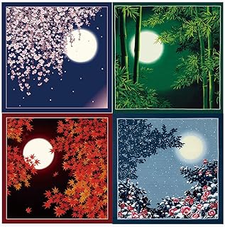 Furoshiki wrap cloth 4 seasons in japan lot de 4 printemps été automne