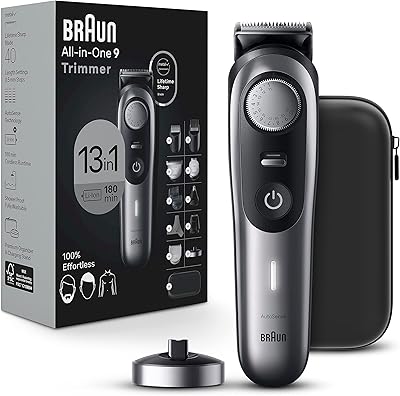 Kit de toilettage tout-en-un braun série 9 9440, tondeuse 13-en-1 pour hommes