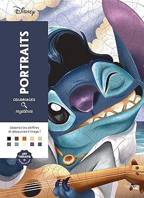 Coloriages mystères disney portraits