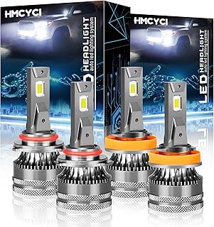 Phares led hmc yc pour honda accord (2013-2018), feux de route 9005/hb3 +