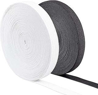 Penecrete bande élastique tissée noire et blanche de 33 mètres/15 mm de large