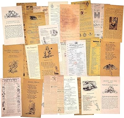 Lot de 3 papiers à motifs vintage pour scrapbooking papier décoratif fond artisanal