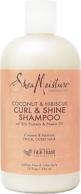 Shampooing boucles et brillance shea moisture à la noix de coco et à