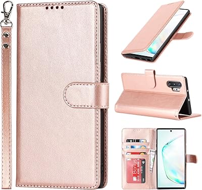 Étui portefeuille sailortech pour samsung galaxy note 10 plus, étui en cuir pu
