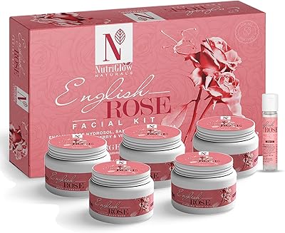 Nutriglow naturals kit visage à la rose anglaise pour femmes avec extraits