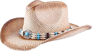 Chapeau de cowboy en paille western outback pour hommes et femmes, usa 1