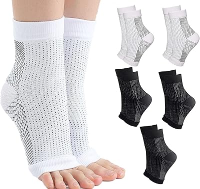 5 paires de chaussettes de compression sweet seven en cuivre attelle de cheville