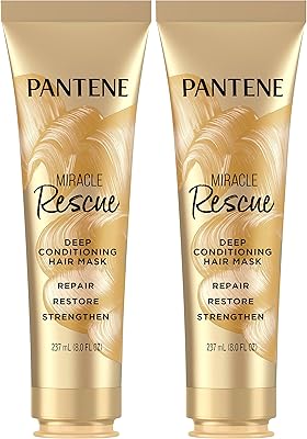 Après-shampooing sans rinçage pantene miracle rescue pour cheveux secs paquet de de ux