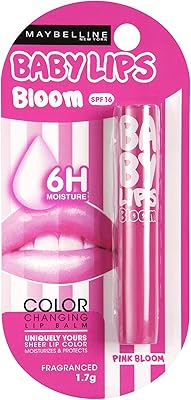 Baume à lèvres pour bébé maybelline new york, fleur rose, 1,7 g