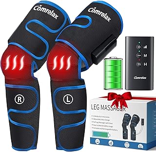 Masseur de jambes rechargeable pour la circulation sanguine avec chaleur masseur