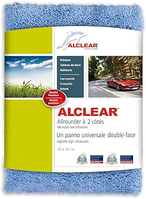 820203ub chiffon de polissage en microfibre pour accessoires de voiture, deux côtés, rond