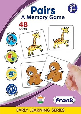 Jeu de mémoire avec cartes assorties de frank 48 cartes jeu images
