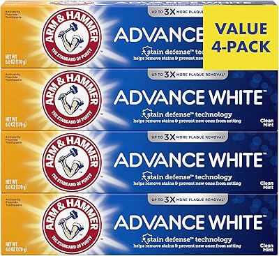 Dentifrice arm & hammer advance white clean mint, technologie de protection contre